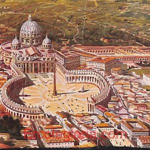 ad7344 - CARTOLINA D'EPOCA - Roma Città  - Panorama preso dal dirigibile  1915