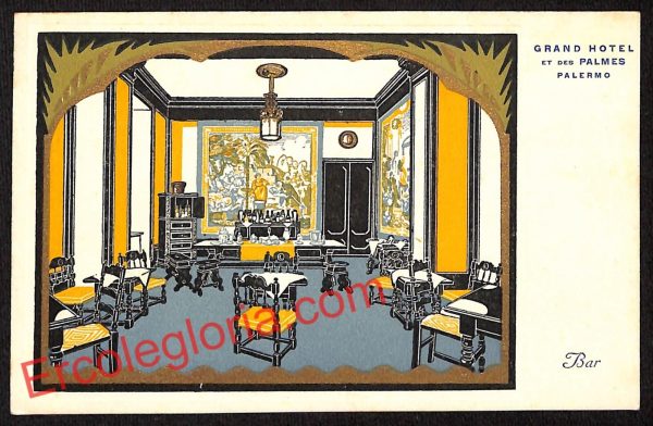 ah5060 - CARTOLINA D'EPOCA - Palermo Città - Grand Hotel di Palermo