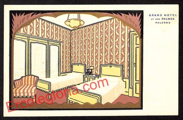 ah5061 - CARTOLINA D'EPOCA - Palermo Città - Grand Hotel di Palermo