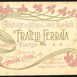 ae6450 - CARTONCINO  D'EPOCA -  Firenze  Città - Fratelli Ferrata