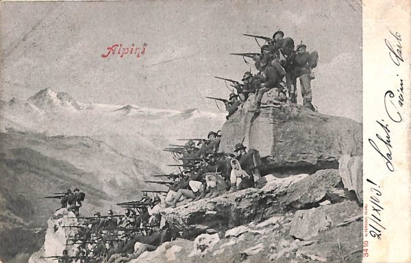 ac6806 - CARTOLINA D'EPOCA - REGGIMENTALI - Alpini  1903