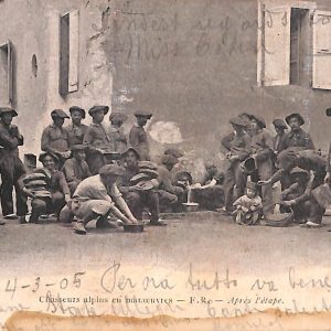 ac6810 - CARTOLINA D'EPOCA - REGGIMENTALI - Alpini  1905