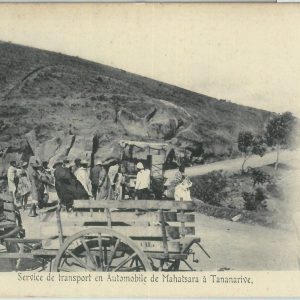 80164 -  MADAGASCAR -  Vintage Postcard - Transport from MAHATSARA to TANANARIVE
