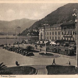 ab6043- CARTOLINA  D'EPOCA - Como Città : PIAZZA CAVOUR