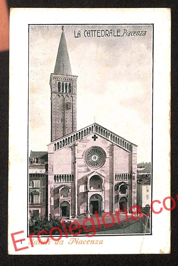 ah7449 - CARTOLINA D'EPOCA - Piacenza Città - La Cattedrale