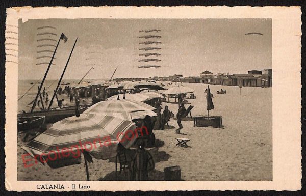 ae4639 - CARTOLINA D'EPOCA - Catania Città - IL Lido