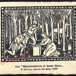 ae6496 - CARTOLINA D'EPOCA -  Firenze  Città -''Rapresentatione di Santa Uliva''