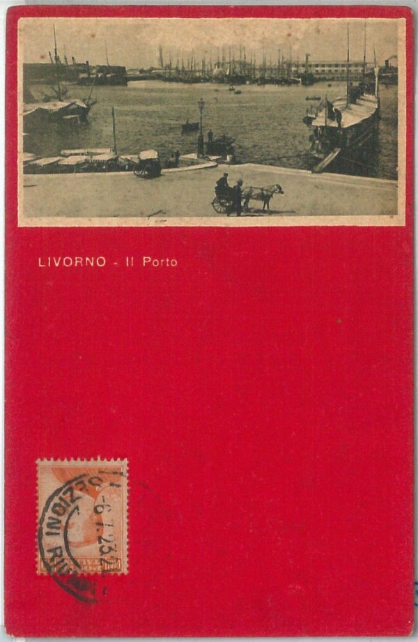 73367  - CARTOLINA d'Epoca: LIVORNO Città -  ILLUSTRATA:  Porto  1923