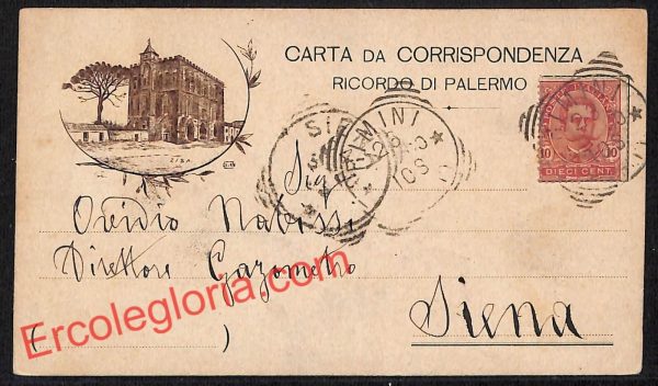 ah5091 - STORIA POSTALE - Palermo Città