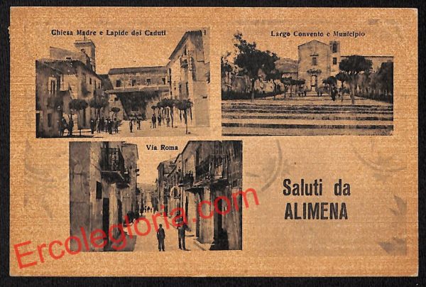 ah5093 - CARTOLINA D'EPOCA - Palermo Provincia - Alimena