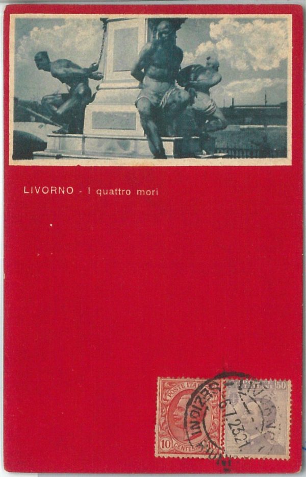 73368  - CARTOLINA d'Epoca: LIVORNO Città -  I QUATTRO MORI 1923