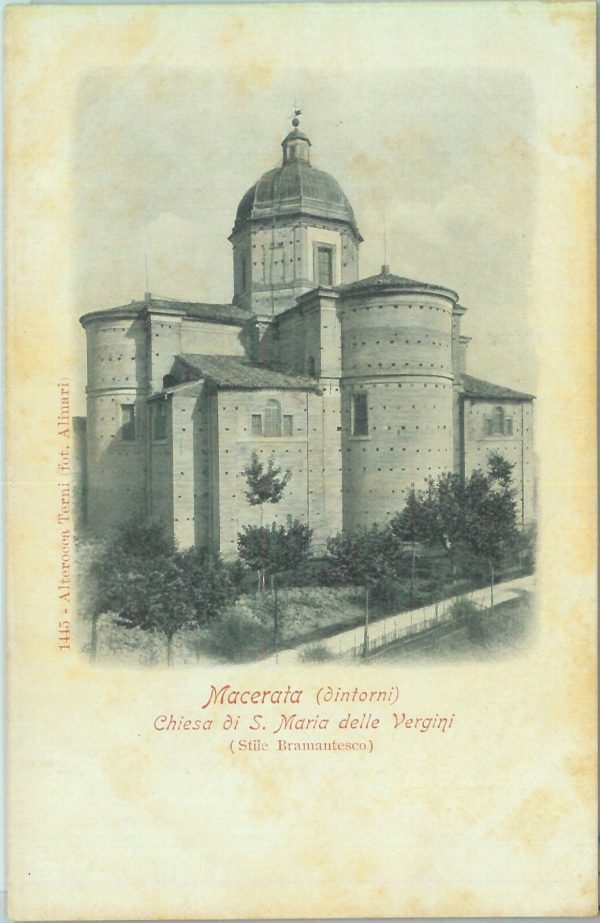 85519 - CARTOLINA d'Epoca: MACERATA città - CHIESA Santa Maria delle Vergini