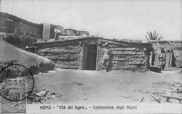 ac6851 - CARTOLINA D'EPOCA - REGGIMENTALI - Costruzione degli Alpini  1912