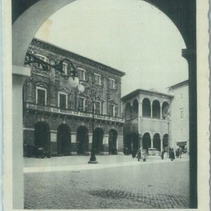 85520 - CARTOLINA d'Epoca: MACERATA città -  LOGGIA DEI MERCANTI
