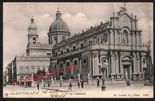 ae4647 - CARTOLINA D'EPOCA - Catania Città - La Cattedrale