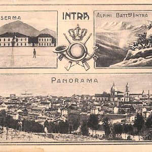 ac6852 - CARTOLINA D'EPOCA - REGGIMENTALI - Alpini   INTRA
