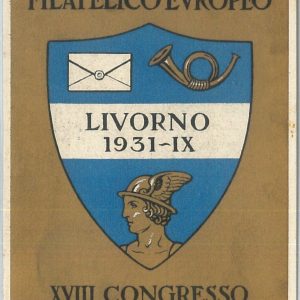 73379  - CARTOLINA d'Epoca: LIVORNO Città - PUBBLICITARIA 1931 Congresso