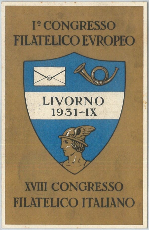 73379  - CARTOLINA d'Epoca: LIVORNO Città - PUBBLICITARIA 1931 Congresso