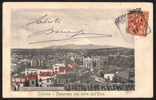ae4650 - CARTOLINA D'EPOCA - Catania Città - Panorama