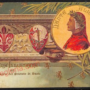 ae6498 - CARTONCINO  D'EPOCA -  Firenze  Città - Dante
