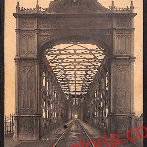 ah7465 - CARTOLINA D'EPOCA - Piacenza Città - Ingresso Ponte in Ferro sul Po