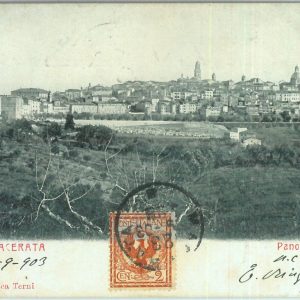 85532 - CARTOLINA d'Epoca: MACERATA città -  PANORAMA  1903