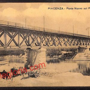 ah7466 - CARTOLINA D'EPOCA - Piacenza Città - Ponte Nuovo sul Po