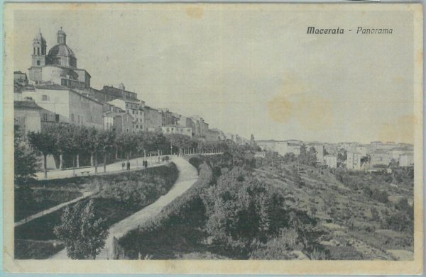 85535  - CARTOLINA d'Epoca: MACERATA città -  PANORAMA  1927