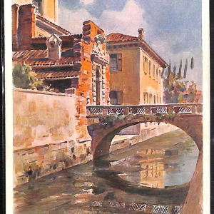 ac3660 - CARTOLINA  D'EPOCA - Milano Città - Ponte dell'Ospedale sul Naviglio