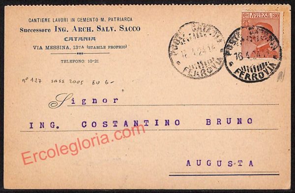 ae4654 - CARTOLINA D'EPOCA - Catania Città