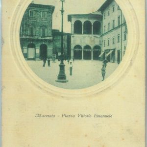 85534 - CARTOLINA d'Epoca: MACERATA città -  PIAZZA VITTORIO EMANUELE  1926