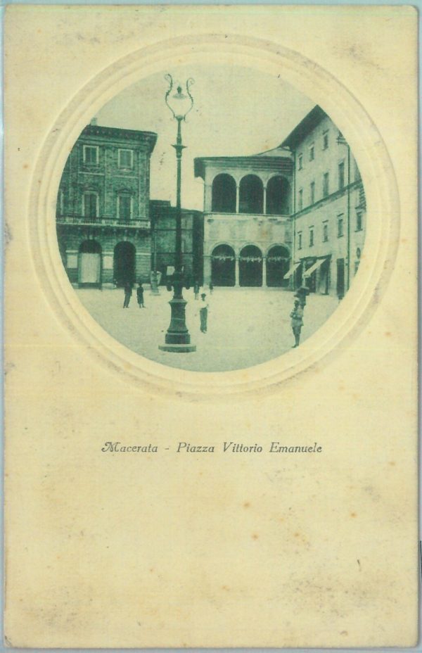 85534 - CARTOLINA d'Epoca: MACERATA città -  PIAZZA VITTORIO EMANUELE  1926
