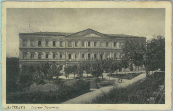 85536 - CARTOLINA d'Epoca: MACERATA città -  CONVITTO NAZIONALE 1931