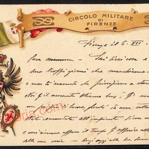 ae6505 - CARTOLINA D'EPOCA - Firenze Città - Circolo Militare  1915