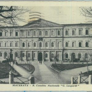 85539 - CARTOLINA d'Epoca: MACERATA città -  CONVITTO NAZIONALE 1933
