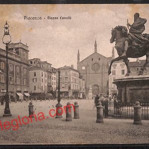ah7473 - CARTOLINA D'EPOCA - Piacenza Città - Piazza Cavalli