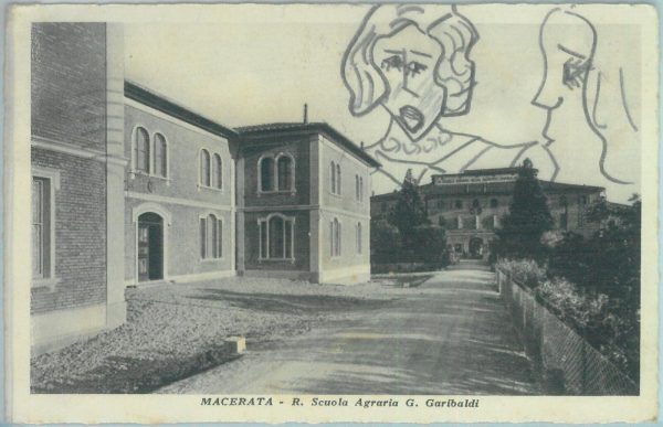 85537 - CARTOLINA d'Epoca: MACERATA città -  Scuola Agraria 1932