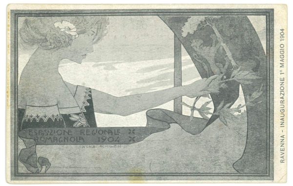 P4276 - ILLUSTRATORE ACHILLE CALZI, RAVENNA ESPOSIZIONE REGIONALE ROMAGNOLA 1904