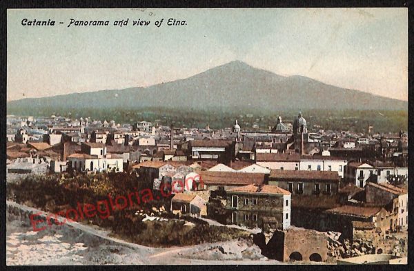 ae4660 - CARTOLINA D'EPOCA - Catania Città - Panorama