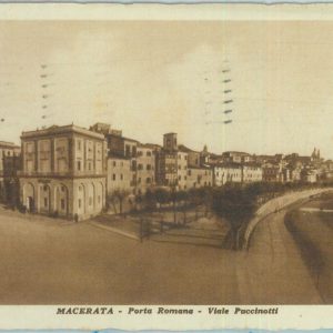 85538 - CARTOLINA d'Epoca: MACERATA città -  PORTA ROMANA   1932