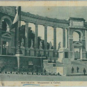 85540 - CARTOLINA d'Epoca: MACERATA città -  MONUMENTO ai CADUTI  1934