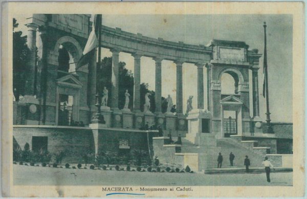 85540 - CARTOLINA d'Epoca: MACERATA città -  MONUMENTO ai CADUTI  1934