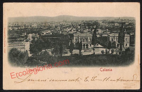 ae4662 - CARTOLINA D'EPOCA - Catania Città - Panorama