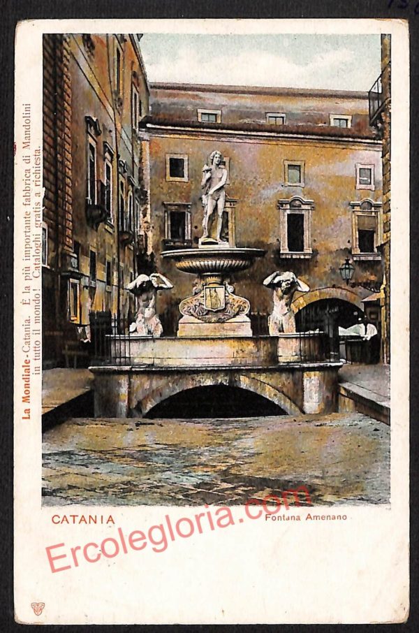 ae4663 - CARTOLINA D'EPOCA - Catania Città - Fontana Amenano