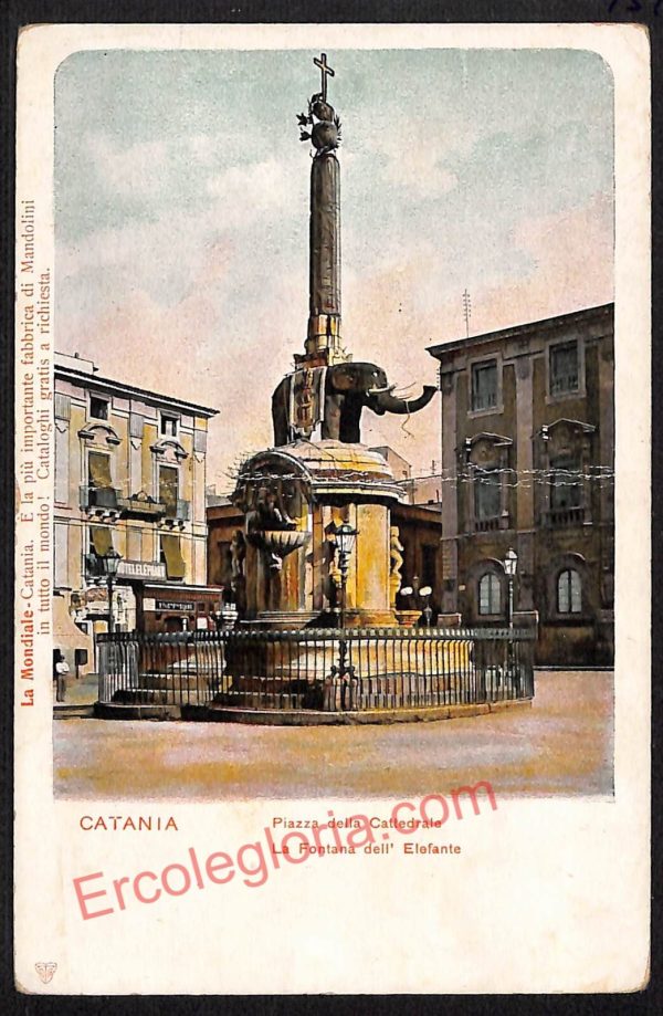 ae4664 - CARTOLINA D'EPOCA - Catania Città - Piazza della Cattedrale