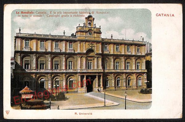 ae4665 - CARTOLINA D'EPOCA - Catania Città - La Mondiale