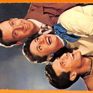AA8619VINTAGE POSTCARD ACTORI: PETER ALEXANDER-CATERINA VALENTE-SILVIO FRANCESCO