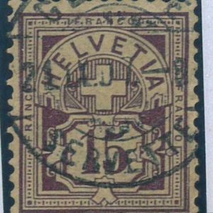 P3289 C - SWITZERLAND 1906 , CAT,NR. 85 , USED