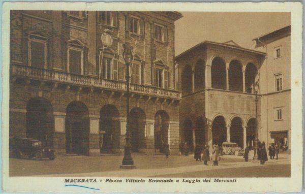 85543  - CARTOLINA d'Epoca: MACERATA città -  PIAZZA VITTORIO EMANUELE