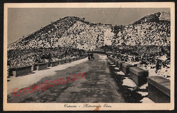 ae4670 - CARTOLINA D'EPOCA - Catania Città - Autostrada Etna